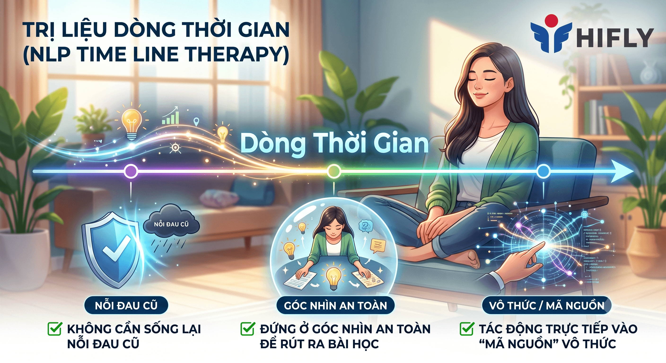 Tại sao trị liệu nói chuyện (Talk Therapy) có thể mất vài năm, trong khi Time Line Therapy® có thể giải tỏa một nỗi sợ hãi kéo dài hàng thập kỷ chỉ trong vài phiên?